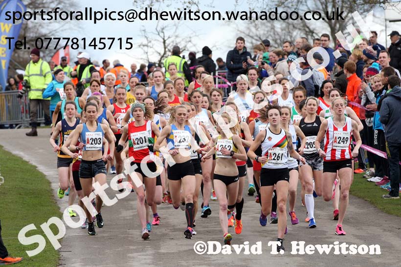 Senior womens English National 6 Stage Road Relay, 2016 English National 12 and 6 Stage Road Relays, Sutton Coldfield, Birmingham. Photo: David T. Hewitson/Sports for All Pics